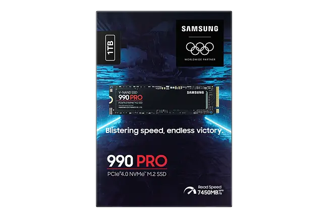 Solid-State Drive (SSD) SAMSUNG 990 Pro, 1TB, PCIe NVMe 4.0 x4, M