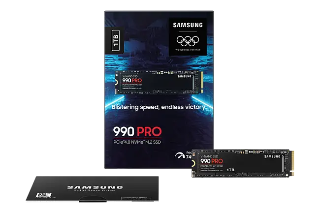 Solid-State Drive (SSD) SAMSUNG 990 Pro, 1TB, PCIe NVMe 4.0 x4, M