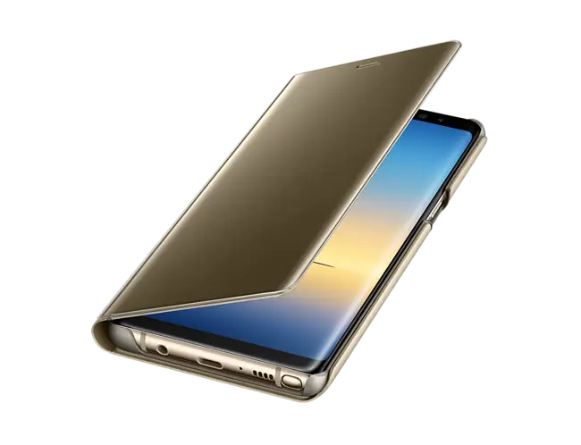 Gold Samsung Galaxy Note Led Flip Cover Samsung Galaxy Note S View