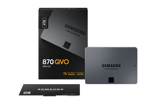 Samsung SSD 870 QVO Sata III 2.5-Inch 4TB | Harvey Norman Malaysia