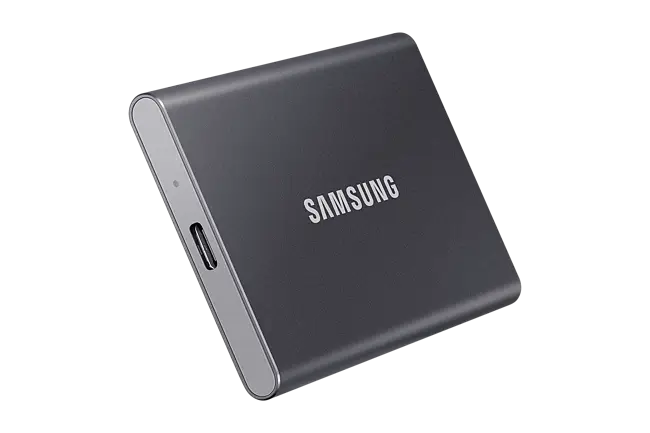 SSD Esterno Portatile 1TB,USB 3.2 Gen2,10Gbps, Tipo-C,Grigio Samsung  MU-PC1T0T/WW T7