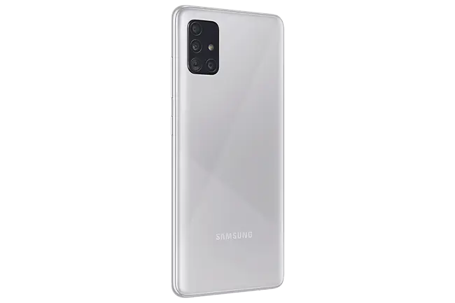 Samsung Galaxy A51 Haze Crush Silver Smartphone Mobile