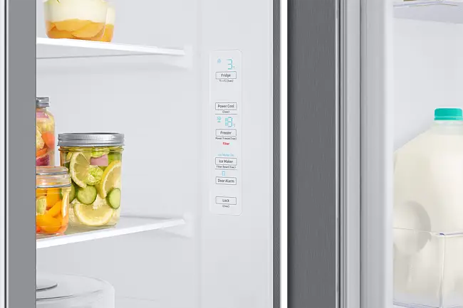 Samsung, Refrigeradora 22Cu.Ft., Bruto Side X Side, Dispensador Agua, Hielo Inverter, Gris