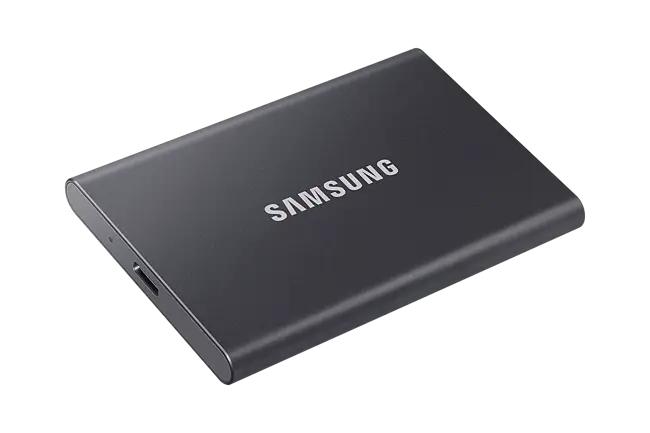 PC周辺機器 SAMSUNG - SAMSUNG Portable SSD T7 2TB MU-PC2T0T/IT Samsung T7 2TB Portable SSD - Fast, Secure External Storage