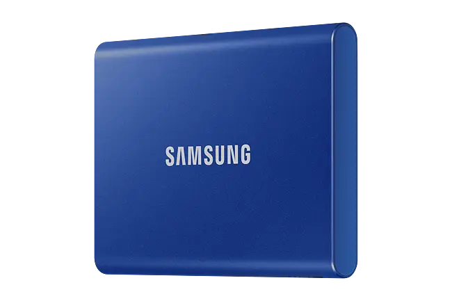 Samsung T7 Portable External SSD - Blue - 1TB - MU-PC1T0H/AM