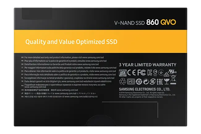 Solid-State Drive (SSD) SAMSUNG 860 QVO, 1TB, SATA3, 2.5