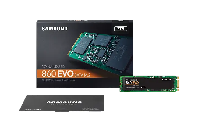Solid-State Drive (SSD) SAMSUNG 860 EVO, 2TB, SATA3, M.2, MZ-N6E2T0BW