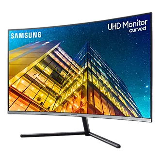 2019年製 SAMSUNG 4K UHD曲面モニター LU32R590CWCXZW 31.5インチ 4K液晶