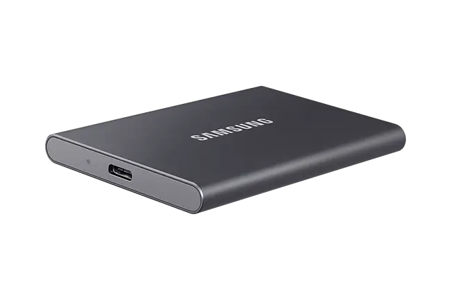 Samsung T7 1TB External Solid State Drive (Portable SSD), Grey