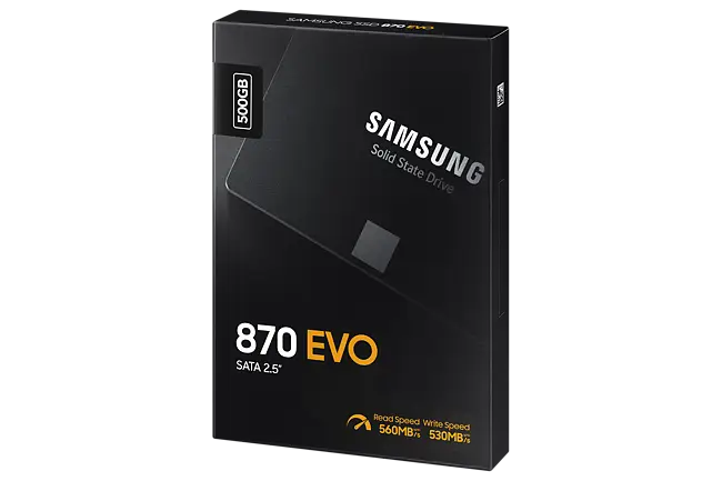 Disco duro interno SSD Samsung 870 EVO 500GB SATA Negro · El Corte