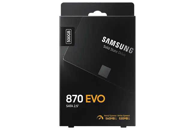 Disco duro interno SSD Samsung 870 EVO 500GB SATA Negro · El Corte