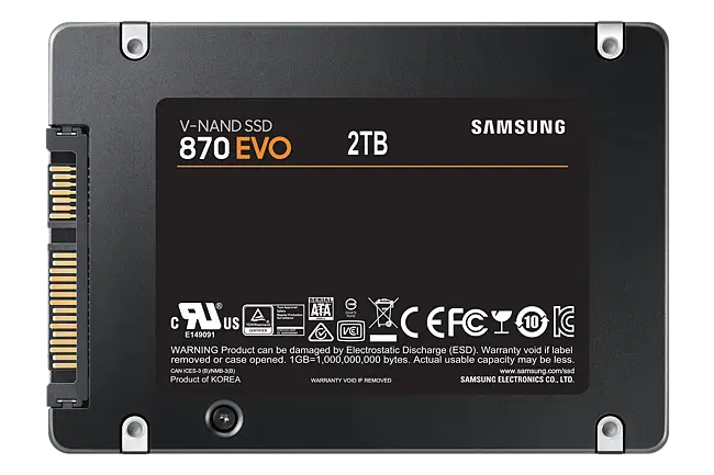 Samsung 870 EVO 2TB SATA 2.5'' SSD – Challenger Singapore