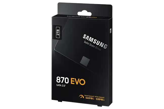 Samsung 870 EVO SATA Internal Solid State Drive - 2TB - MZ-77E2T0B/AM