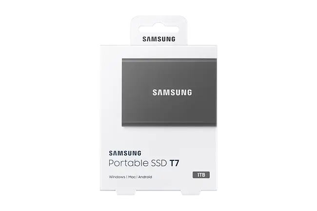 SSD extern SAMSUNG T7 MU-PC1T0T/WW, 1TB, USB 3.2 Gen 2, gri