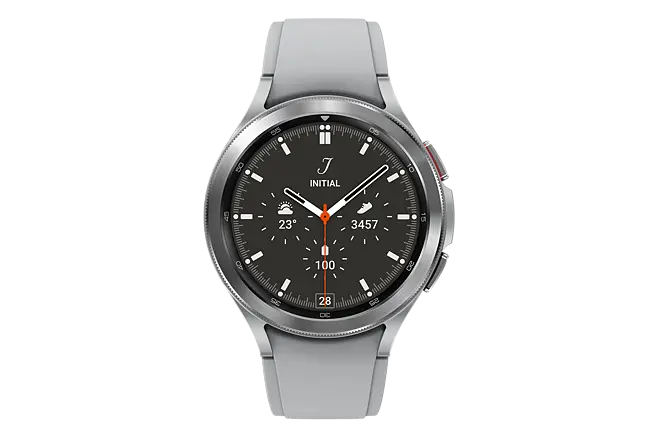 Samsung Galaxy Watch4 Classic Bluetooth(4.6 cm, Black, Compatible with  Android Only) : : Electronics