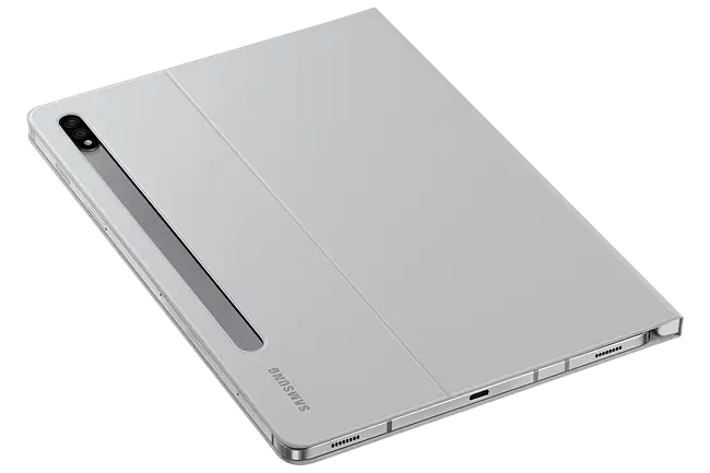 Galaxy　S7+　BOOKCOVERグレー Galaxy Tab S8+ / S7 FE / S7+ Book Cover, Light Gray Mobile