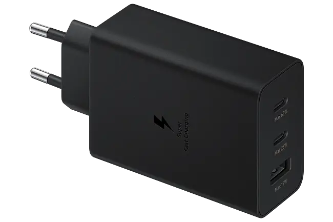 Samsung Power Adapter Trio 65W Black Incredible