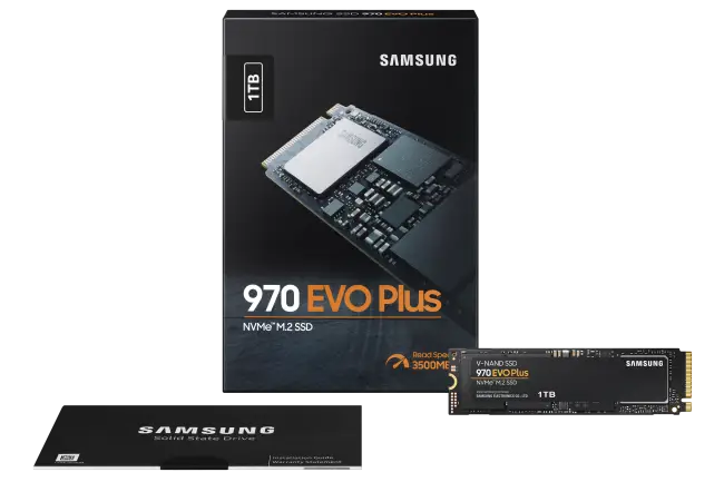 Samsung 970 EVO Plus 1TB NVMe M.2 SSD 2個 SAMSUNG HD SSD 1TB 970 EVO Plus M.2 PCI Express 3.0 V-NAND MLC