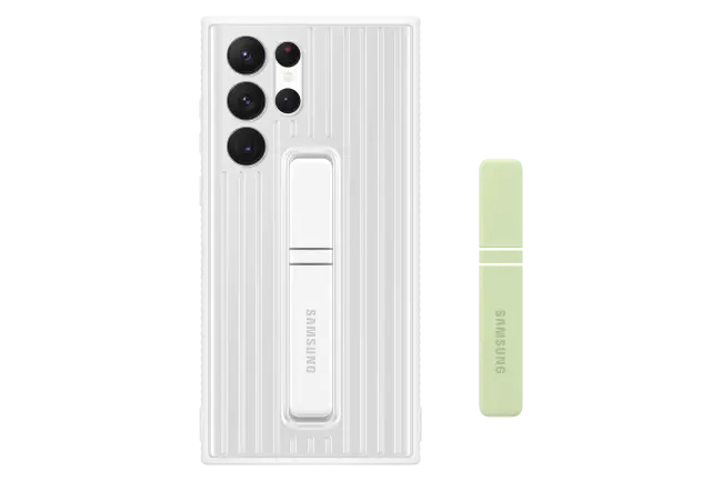 Samsung Galaxy S22 Ultra 5G Protective Standing Cover (White