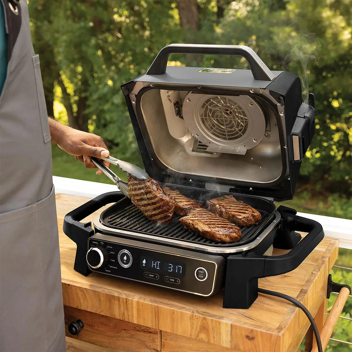 バーベキュー・調理用品 north woods fire set Buy Ninja Woodfire OG701UK, Electric BBQ Grill & Smoker, Grey