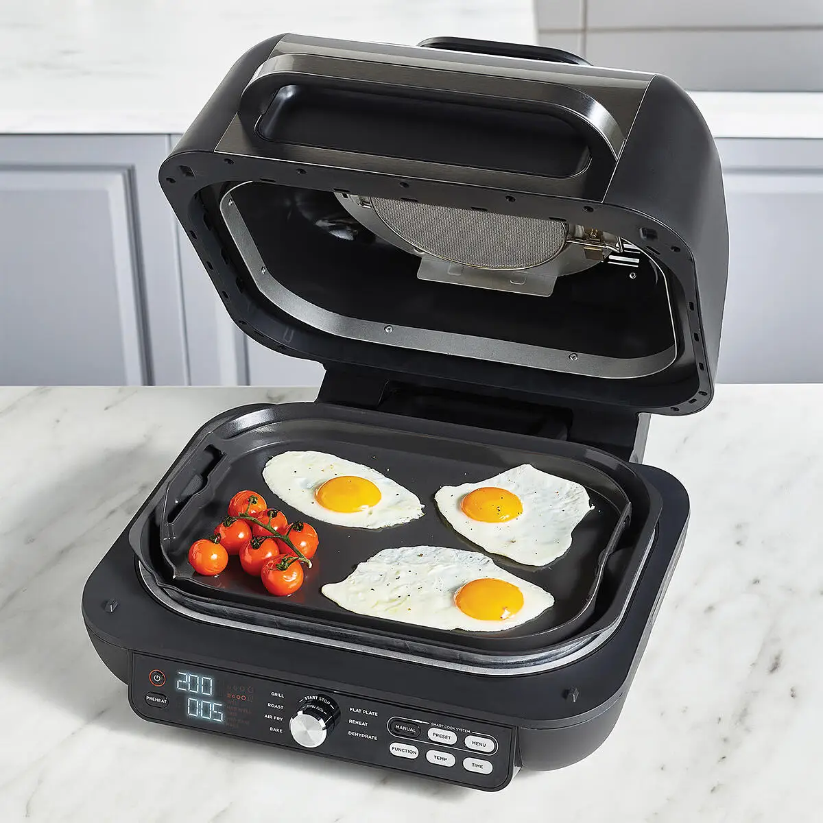 Roestvrijstalen spatbescherming voor Ninja Foodi IG651, afneembare spatbescherming voor Ninja Foodi IG651 friteuse, houdt het koken veilig en schoon