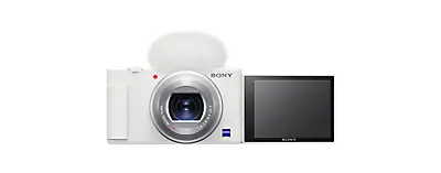 Sony CyberShot ZV-1 4K Vlog Camera (White) - JB Hi-Fi