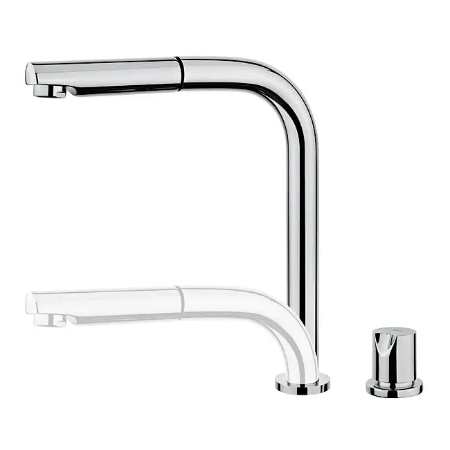 GRIFO MTP 978 D CROMO Einhebelmischer - Mit Drehbarem Auslauf & Abnehmbarem Handbrause