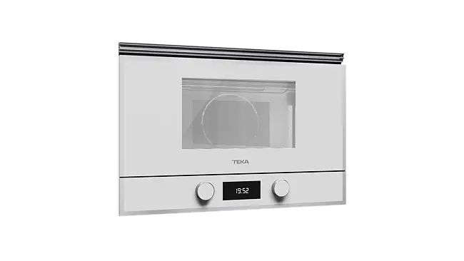 Microondas integrable Teka ML822BIS, Cristal blanco, 22 L, 850 W, Grill