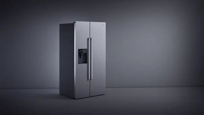 FFRF3075WSS 30 frigorífico y congelador compacto lado a lado con 5.4 pies  cúbicos de capacidad Iluminación LED Funcionamiento sin escarcha Alarma de