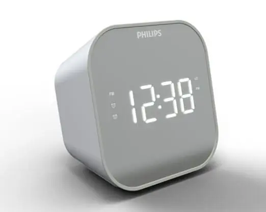Radio Reloj Philips TAR4406 en Color Blanco