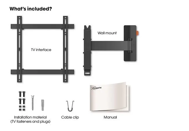 WALL 3225 Support TV Orientable