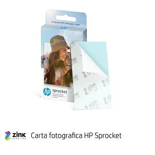 HP Sprocket Stampante Fotografica Istantanea - Bianca, Stampa Adesivi 5.8x8.7 Cm, Con App HP, Per Smartphone - Foto 9